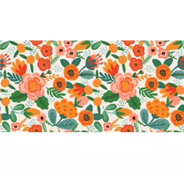 Klebefolie Möbel Blumen Muster im Volksstil - TenStickers