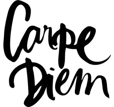 Carpe diem Aufkleber - TenStickers