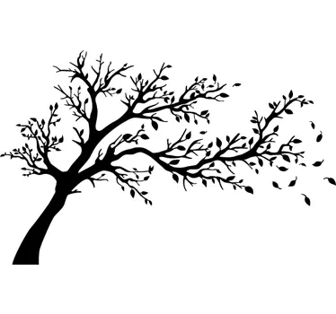 Wandtattoo Baum im Wind - TenStickers