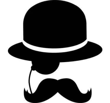 MacBook Icon Aufkleber Gentleman - TenStickers