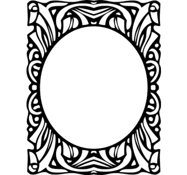 Hübscher Bilderrahmen Sticker - TenStickers