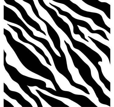 Klebefolie für Möbel Schwarz-weiß-tierdruck-zebra - TenStickers
