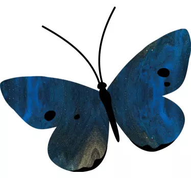 Wandtattoo schmetterling elegantes blaues design - TenStickers