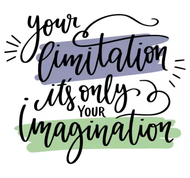 Wandtattoo zitat inspirierendes imagination zitat - TenStickers