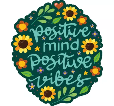 Wandtattoo Zitat positiver geist positive schwingungen - TenStickers