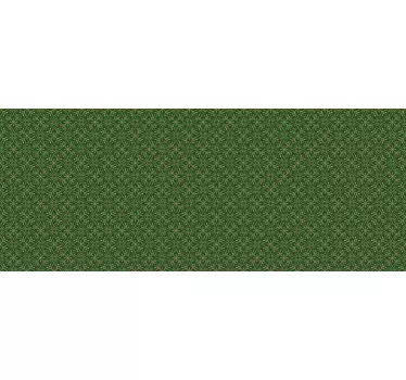 Klebefolie für Möbel Elegantes grün-goldenes Muster - TenStickers