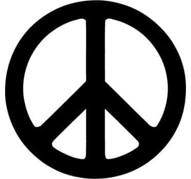 Peace Zeichen Autoaufkleber - TenStickers