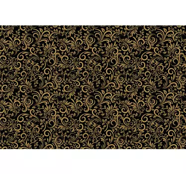 Klebefolie Dusche Goldene Blätter über einem Graphit - TenStickers