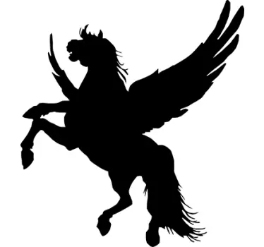 Pferd mit Flügeln Aufkleber - TenStickers