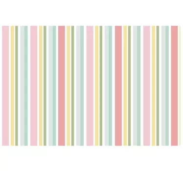 Klebefolie Möbel Vertikale Pastell Streifen - TenStickers