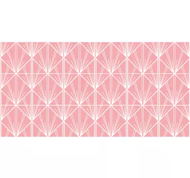 Klebefolie für Möbel Modernes rosa und weißes dekomuster - TenStickers