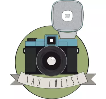 Say cheese Kamera Aufkleber - TenStickers
