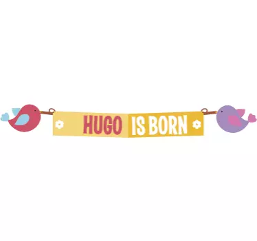 Personalisierter Geburt Aufkleber - TenStickers