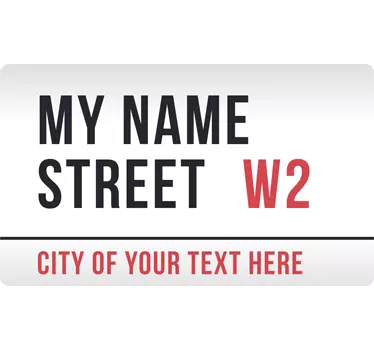 Individuelles London Straßenschild - TenStickers