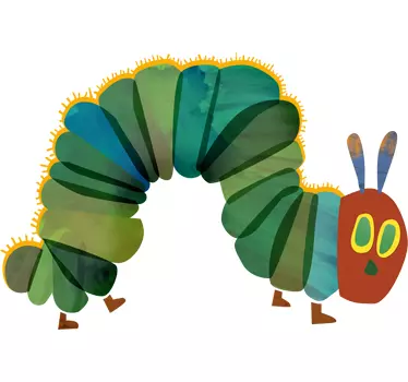 Raupe Nimmersatt Wandtattoo Kinderzimmer - TenStickers