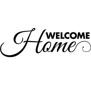 Welcome Home Sticker - TenStickers