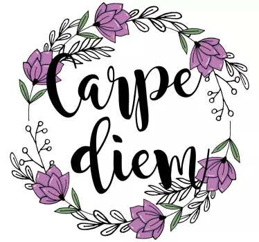 Wandtattoo Zitat florale inspirierende phrase - TenStickers