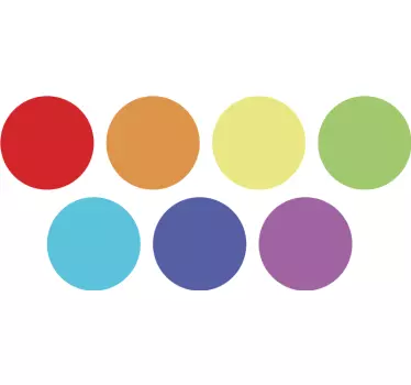 Wandsticker Kinderzimmer bunte Kreise - TenStickers