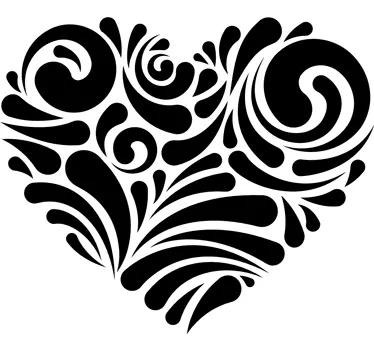Modernes Herz Sticker - TenStickers