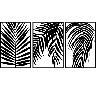 Wandtattoo Pflanze Palmenblätter - TenStickers
