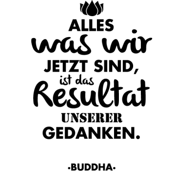 Spruch Buddha - TenStickers