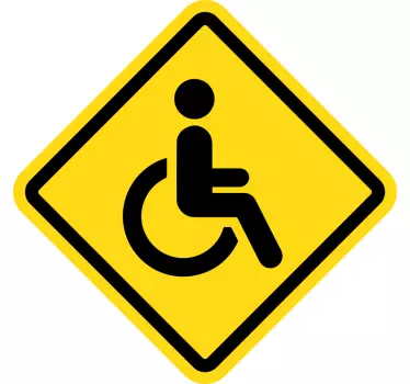 Aufkleber Auto Behindertenzeichen - TenStickers