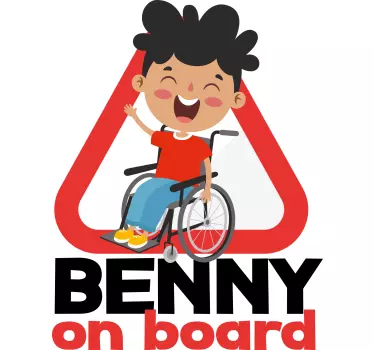 Behindertes Kind an Bord Baby on Board Aufkleber - TenStickers