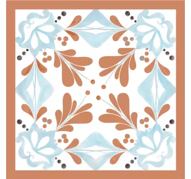 Fliesenfolie Florale mediterrane fliesen - TenStickers