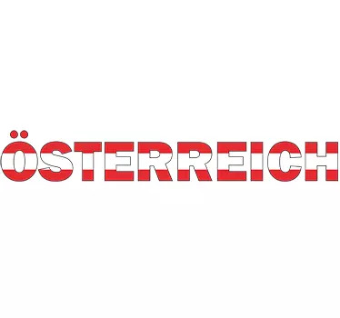 Autoaufkleber Text Österreich - TenStickers