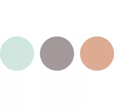 Kreise in Pastellfarben Wandtattoo Wohnzimmer - TenStickers