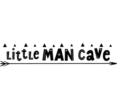Wandstickers Kinderzimmer Kleine männerhöhle - TenStickers