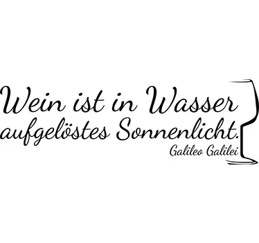 Wein ist Wandtattoo Sprüche - TenStickers