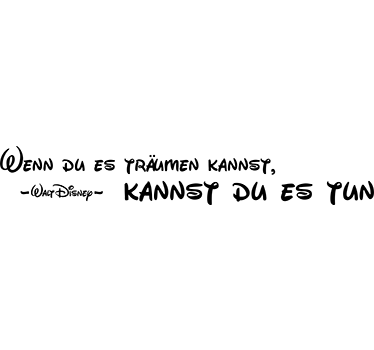 Wandtattoo Zitat träumen - TenStickers