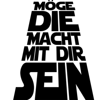 Möge die Macht mit dir sein Wandtattoo Sprüche - TenStickers