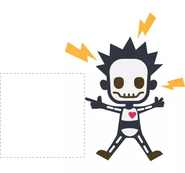 Wandtattoo Person Elektrischer mannschalter - TenStickers
