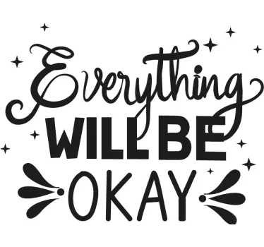 Motivations Aufkleber Alles ok sein - TenStickers