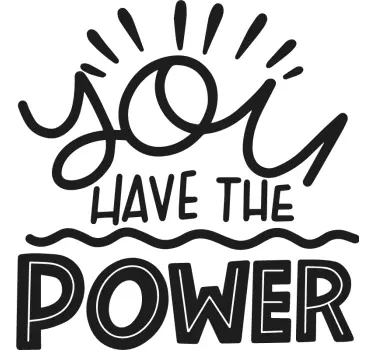 Motivations Aufkleber Du hast macht - TenStickers