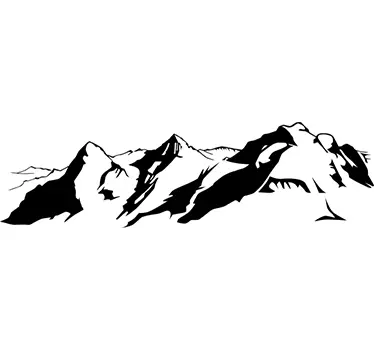 Aufkleber Berge - TenStickers