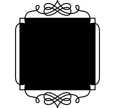 Quadratische Vintage Tafel Aufkleber - TenStickers