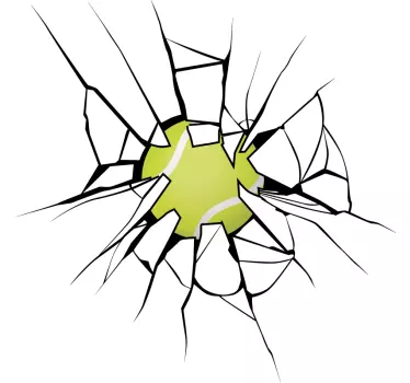 Aufkleber visueller Effekt zerbrochene Scheibe - TenStickers