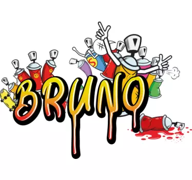 Urban Sticker Grafitti Design Komm zurück - TenStickers