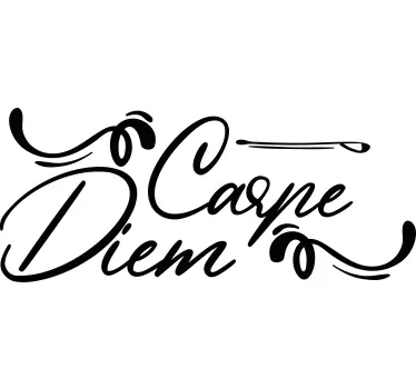 Wandtattoo Motivation nutze den tag - TenStickers
