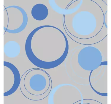 Klebefolie Dusche minimale blaue blasen - TenStickers
