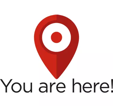 Wandtattoo you are here - TenStickers