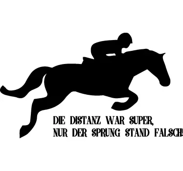 Wandtattoo Springreiten - TenStickers