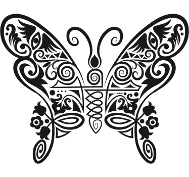 Wandtattoo Schmetterling abstrakt - TenStickers