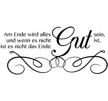 alles wird gut Spruch Sticker - TenStickers