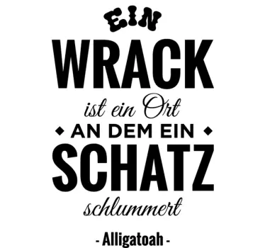 Alligatoah Zitat Wandtattoo - TenStickers