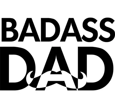 Wandtattoo bad ass dad - TenStickers