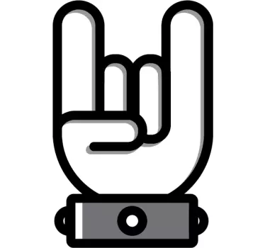 Aufkleber Heavy Metal Symbol - TenStickers